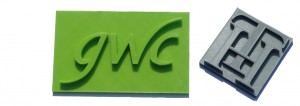 3D printed GWC Company Logo
